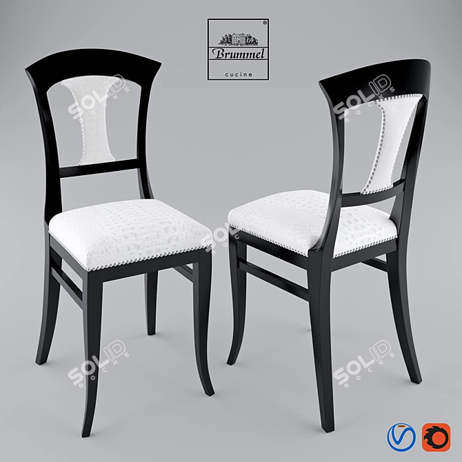 Gourmet Italian Chair 3D model image 1