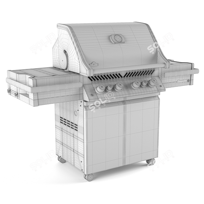 Napoleon PRO 500 Supreme Grill 3D model image 3