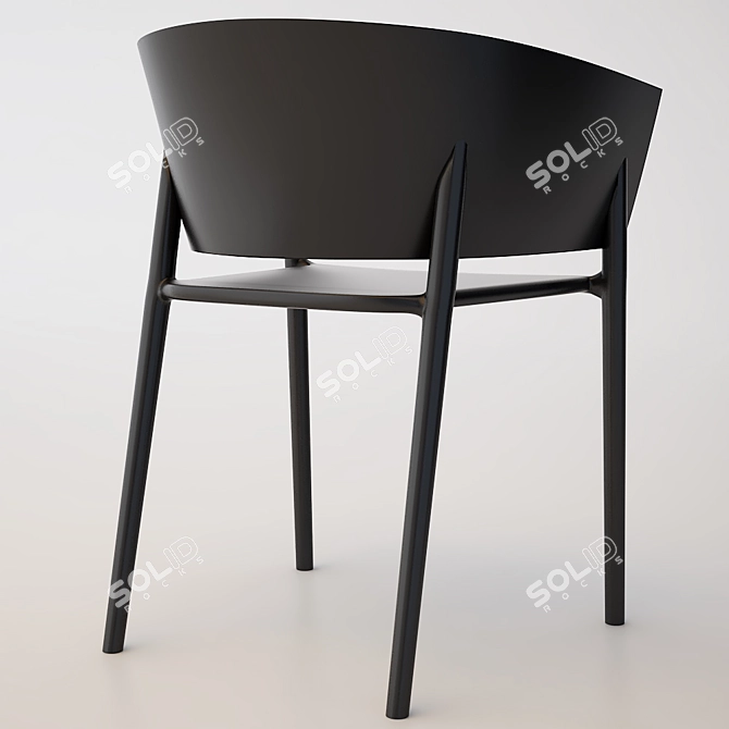 Elegant Africa Chair: Indoor/Outdoor Beauty 3D model image 2