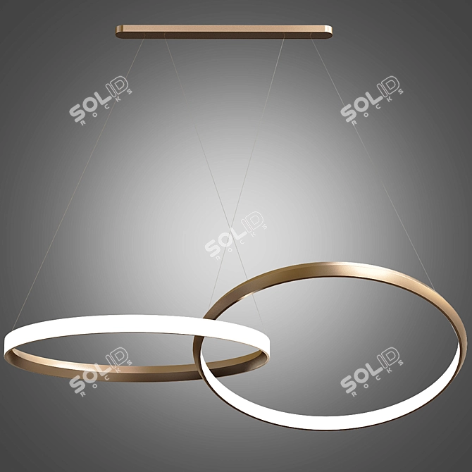 Mystic Solar Eclipse Pendant 3D model image 1