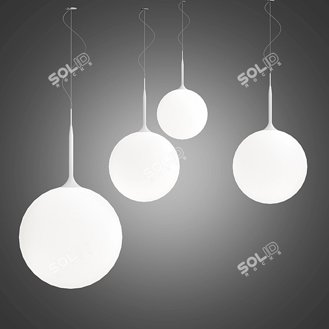 Modern Ceiling Lamp Castore 3D model image 1