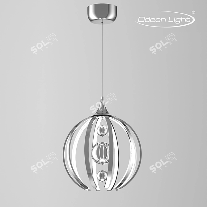 NICCO Chandelier 4033: Stunning Chrome 40L Lighting 3D model image 1