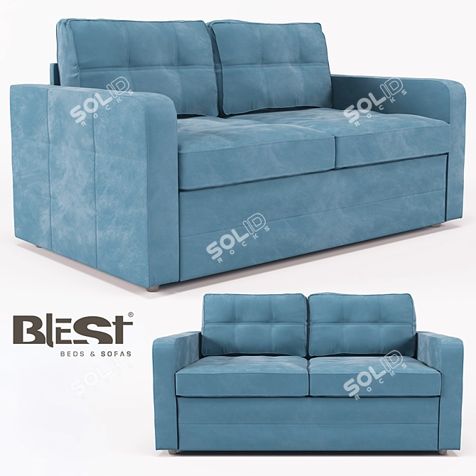 Blest™ DL15 Indy Sofa: Ultimate Comfort & Style 3D model image 1