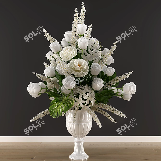 Gorgeous Blooms: Extraordinary Grand Bouquet 3D model image 1