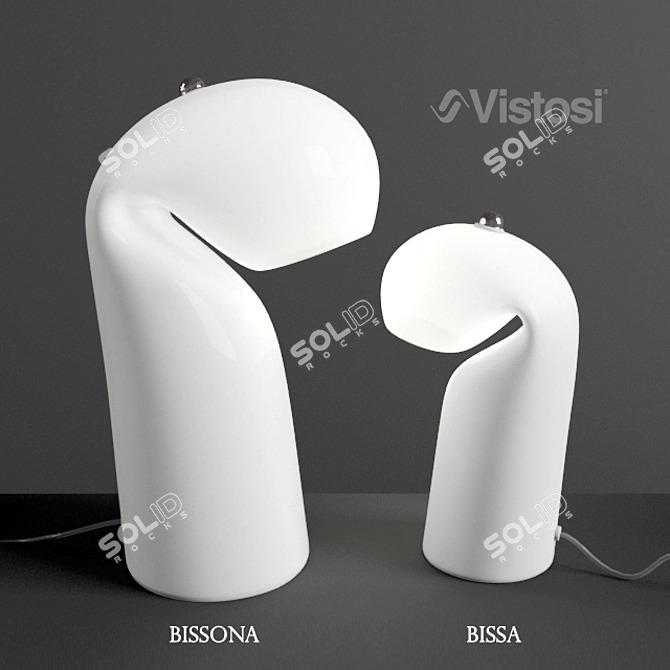 Contemporary Glass Lighting - Vistosi Bissa 3D model image 1