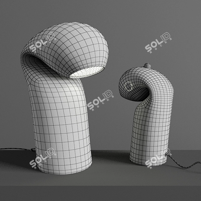 Contemporary Glass Lighting - Vistosi Bissa 3D model image 3