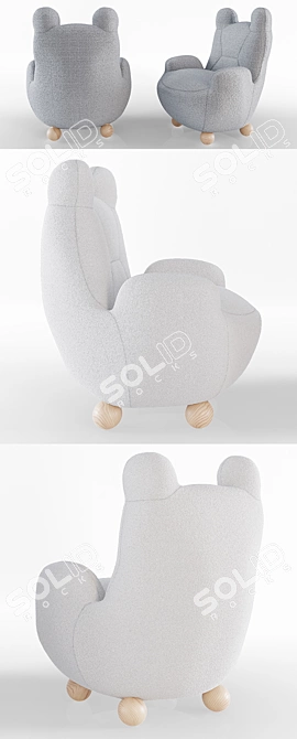 Cozy Bear Duo: Baby & Papa - theinvisiblecollection 3D model image 2