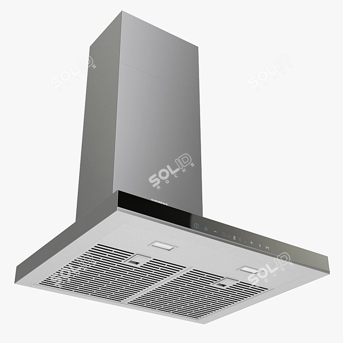 Siemens iQ700 60cm Wall Chimney Hood 3D model image 2