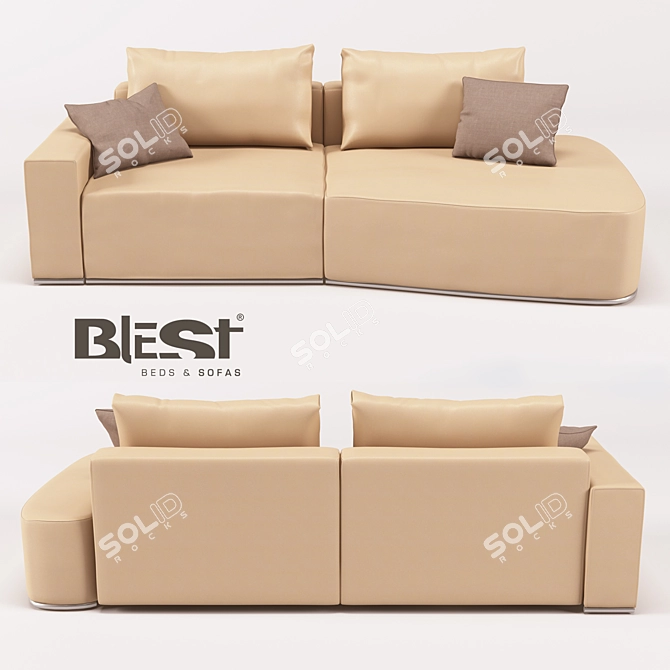 Versatile BL_101 Modular Sofa 3D model image 1