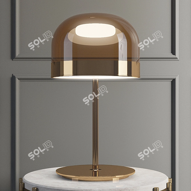 Eleganza Illuminata: Fontana Arte Table Lamp 3D model image 1