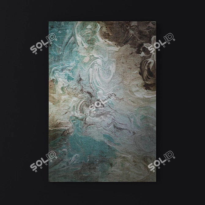 Aqua Marble Premium Canvas 3D model image 1