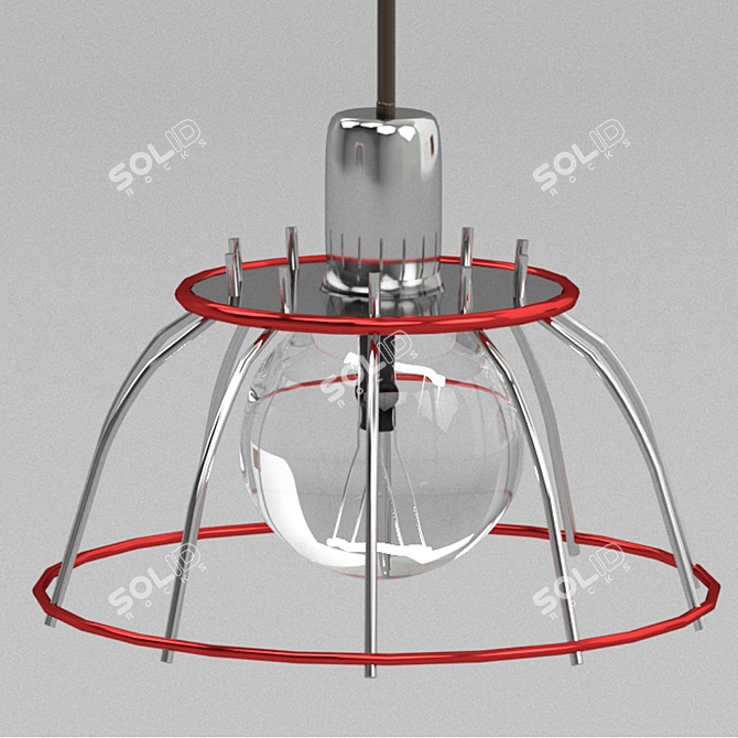 Contemporary Hanging Pendant Lights 3D model image 2