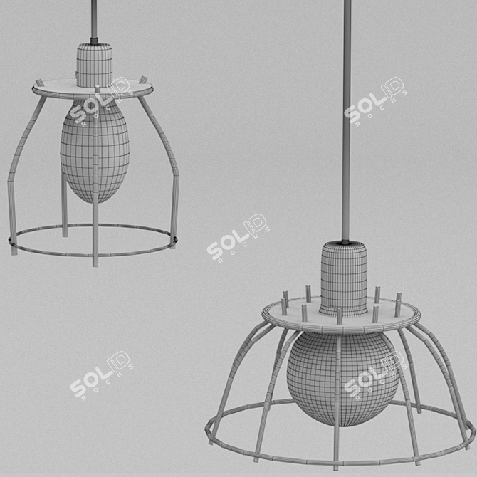 Contemporary Hanging Pendant Lights 3D model image 3