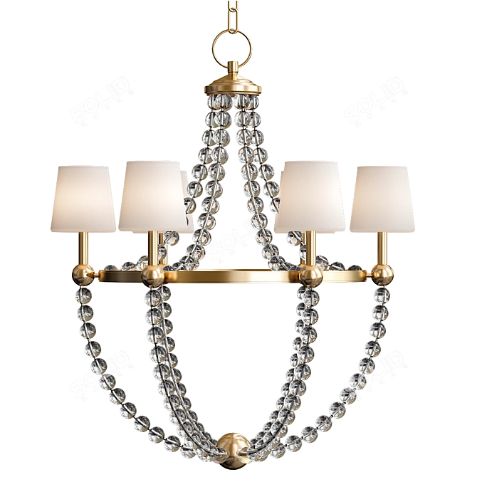 Elegant Danville Chandelier: Hudson Valley Lighting 3D model image 1