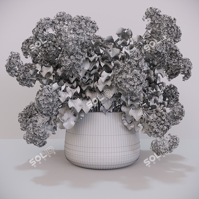 Elegant Lilac Bouquet 3D model image 2