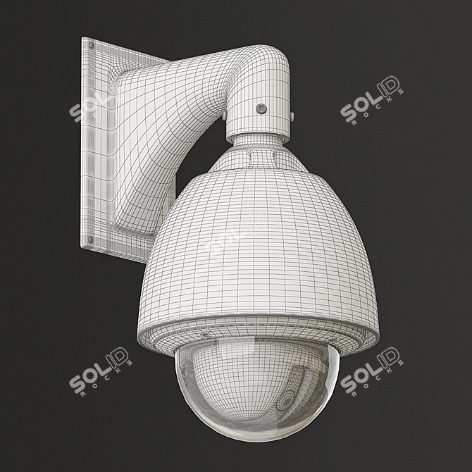 Outdoor Pan-Tilt Dome Camera 3D model image 2