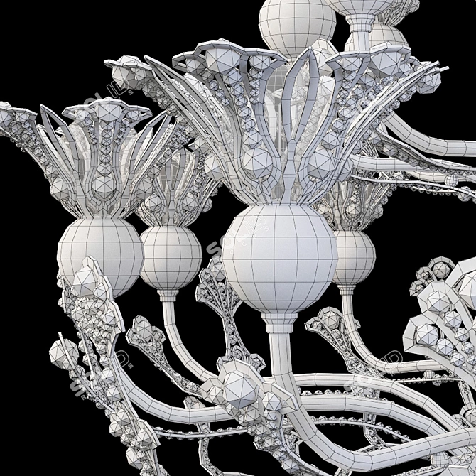 Rivendell Schonbek Chandelier - A Stunning Illumination 3D model image 2