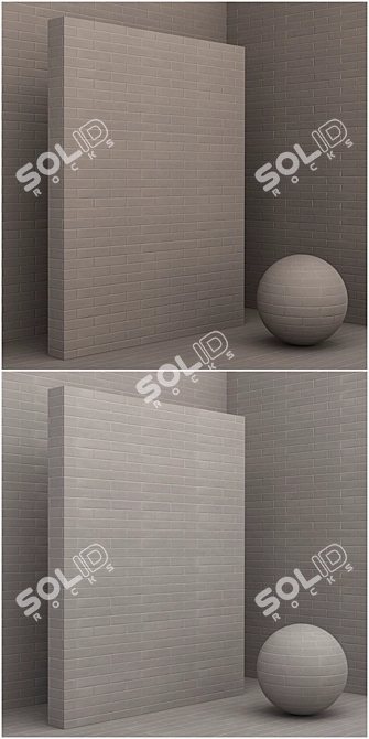 Seamless Stone & Brick Material Set 3D model image 2