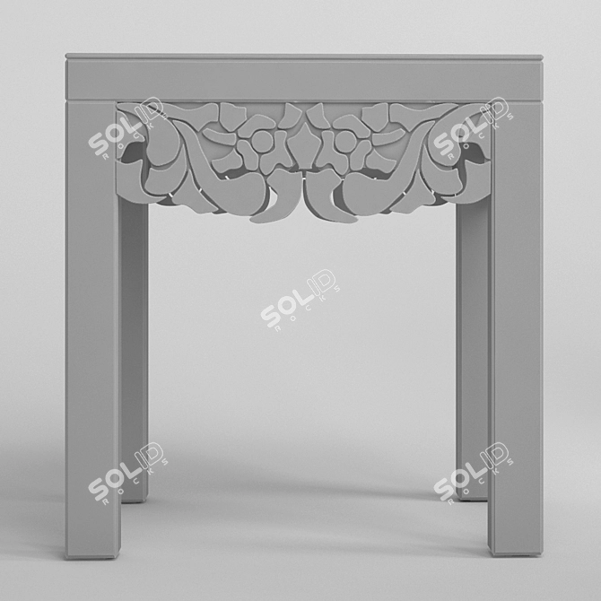 Garda Decor Glass Magazine Table 3D model image 2