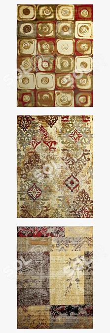 Modern Area Rugs for Home 3D model image 2