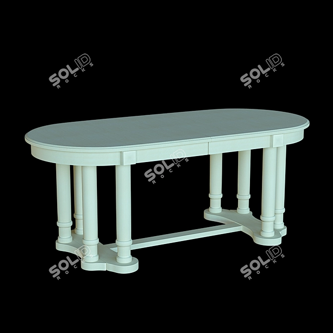 Modern Atlant R Glass Open Table 3D model image 3