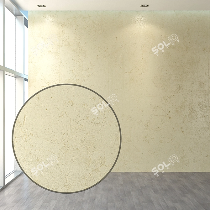 Warm Toned Plaster Set 3D model image 1