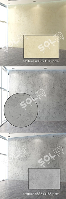 Warm Toned Plaster Set 3D model image 2