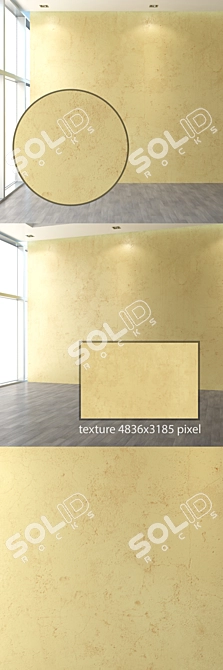 Warm Toned Plaster Set 3D model image 3