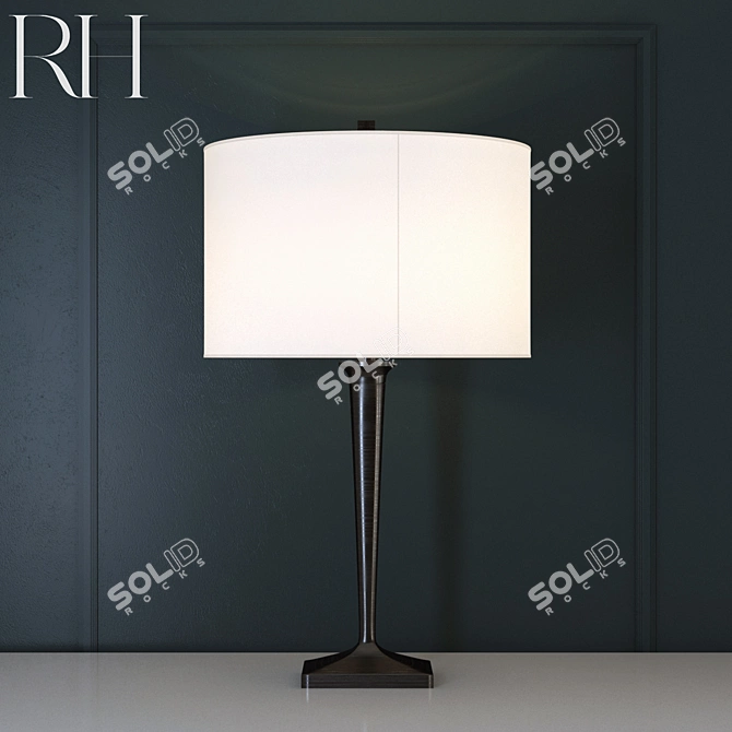 Modern Parisian Glamour: Ritz Table Lamp 3D model image 1