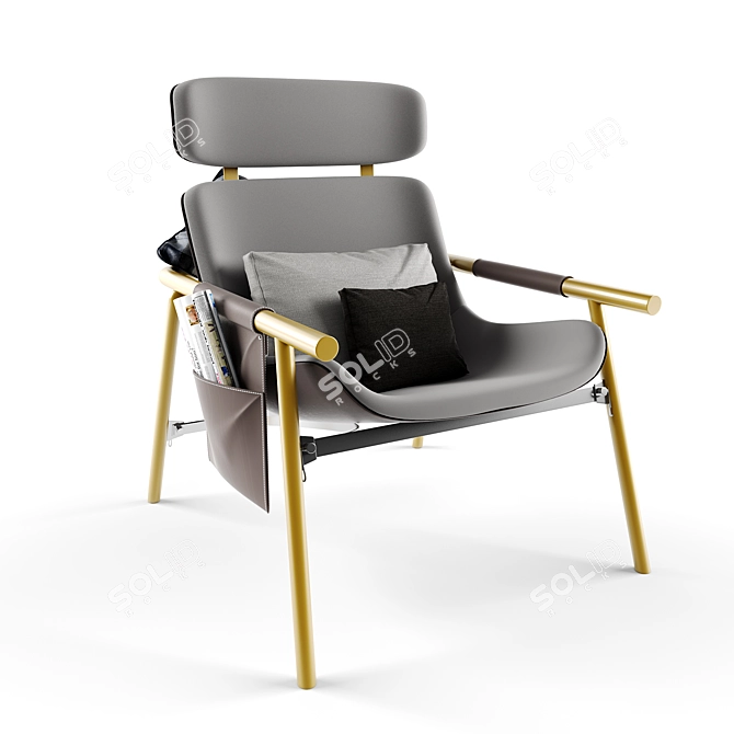 EzyChair: Ultimate Comfort for Recreation 3D model image 1