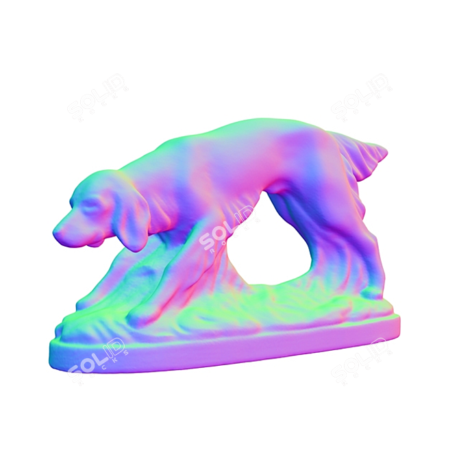 Keras 3D Gun Dog: Digital Craftsmanship 3D model image 2