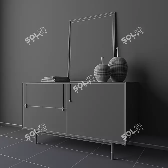 Lake Armoire 2: Sleek Storage Solution 3D model image 3