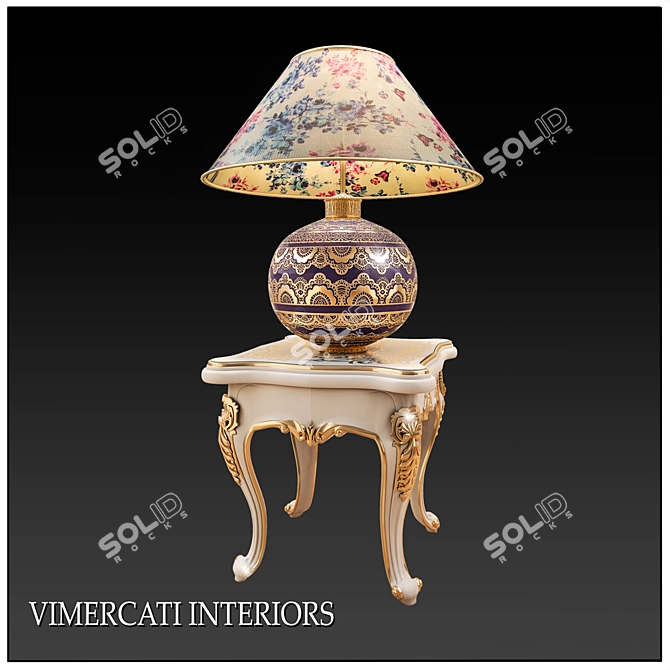 Elegant Table with VIMERCATI INTERIORS 3D model image 2