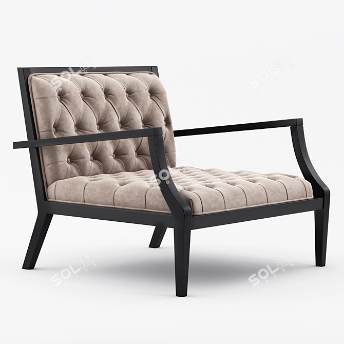 Title: Frigerio Dona Vittoria Armchair - Elegant Italian Design 3D model image 2