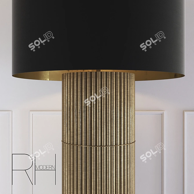 Sleek French Design Floor Lamp 3D model image 2