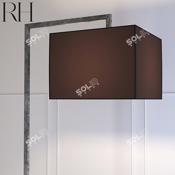 Mid-Century Inspired RH Floorlamp 3D model image 2