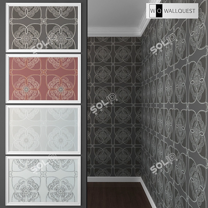 Nova-5 Wallpaper: Stylish and Versatile Wall Decor 3D model image 1