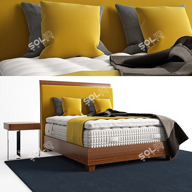 Elegant Saint Germain Headboard 3D model image 1