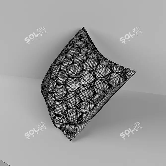 Cozy Feather-Down Cerci Pillow 3D model image 2