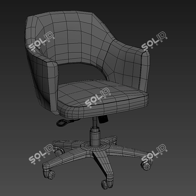 Elegant Eero Saarinen Swivel Chairs 3D model image 2