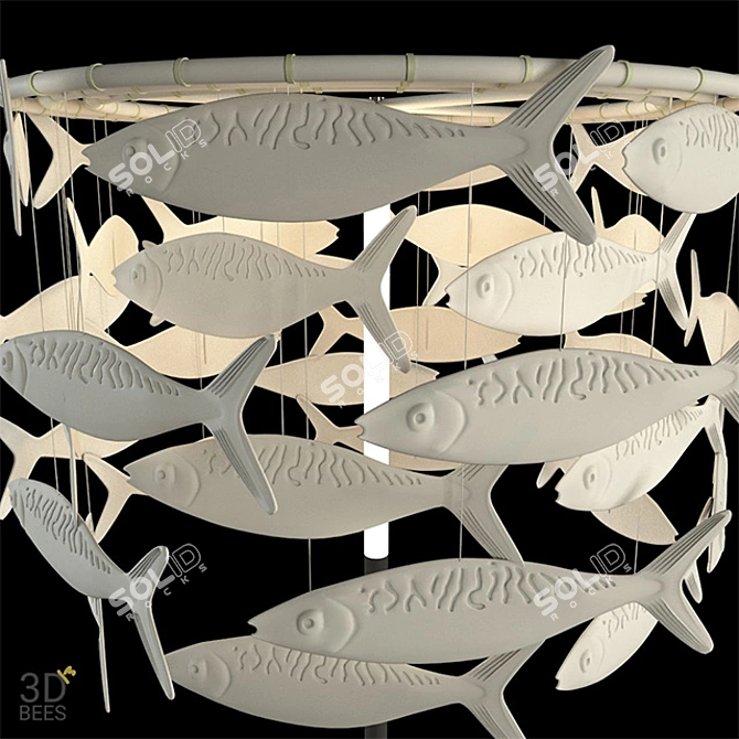 Sleek Shoal Illuminator 3D model image 2