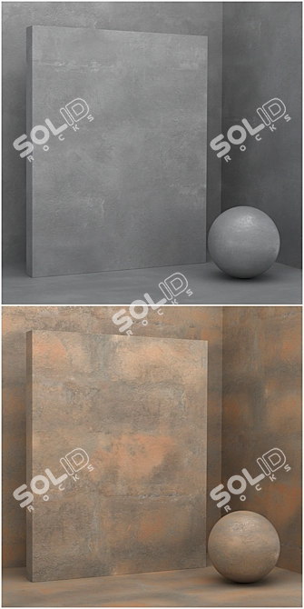 4 Seamless Materials - Stone, Plaster - Set 15 3D model image 3