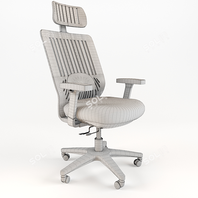 ErgoSwivel Office Chair: Premium Hydraulic Swivel 3D model image 2