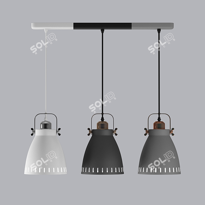 Camelion New York Pendant Light 3D model image 1