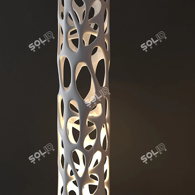 Elegant Nature Sculpture 3D model image 2