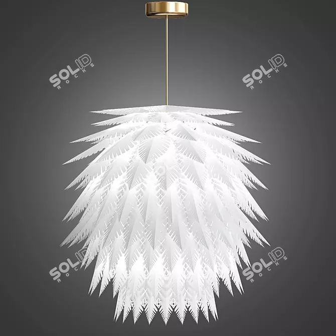 Papel Lámparas: Elegante y Decorativo 3D model image 1