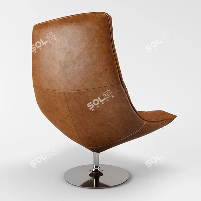 Cozy Hopper Bucket Chair 3D model image 2