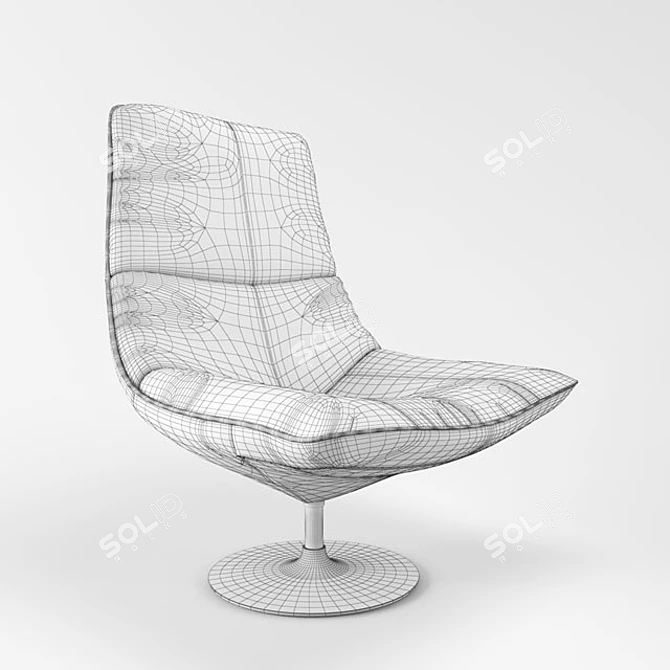 Cozy Hopper Bucket Chair 3D model image 3