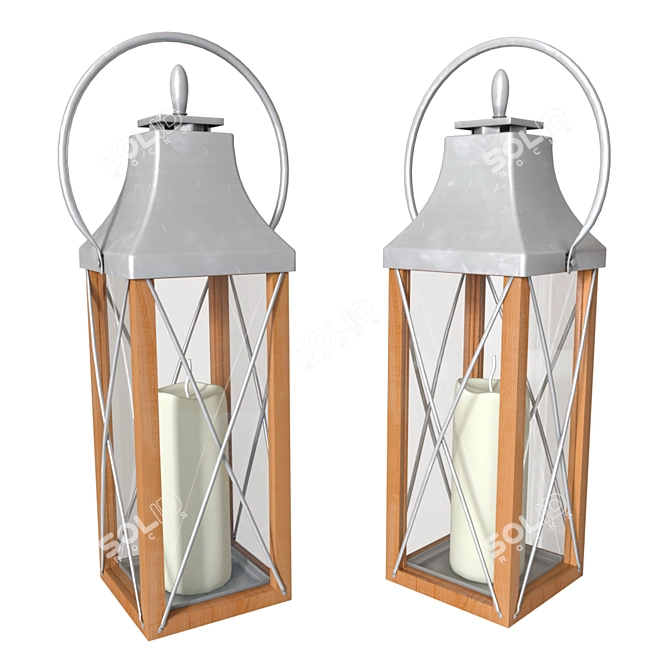Elegant Seville Lantern - Timeless Illumination 3D model image 1