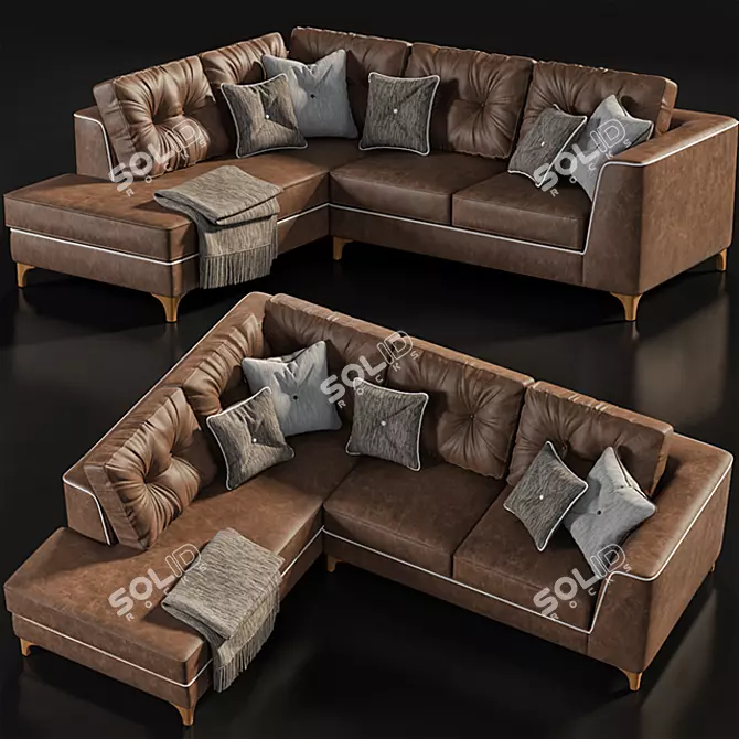 LeComfort Steven: Stylish and Comfortable Sofa 3D model image 1